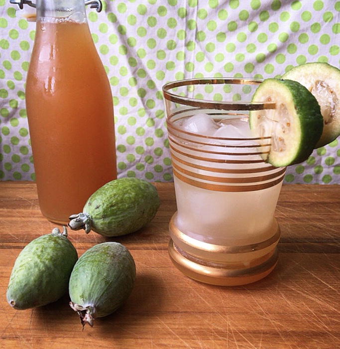 Jars of homemade feijoa chutney with spices